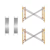 Schela otel 1800 L *900 l * 4000 h cu 8 diagonale și 2 platforme