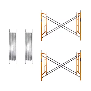 Schela otel 1800 L *900 l * 4000 h cu 8 diagonale și 2 platforme