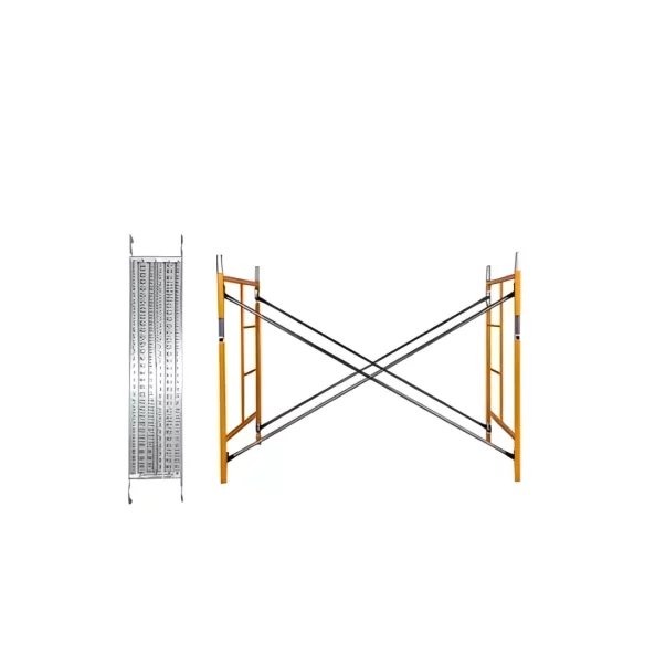 Schela otel 1800 L *900 l * 6000 h cu 12  diagonale și 3 platforme