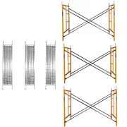 Schela otel 1800 L *900 l * 6000 h cu 12  diagonale și 3 platforme