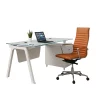 Modern íróasztal edzett üveglappal és ergonomikus műbőr székkel – Prémium dizájn, elegancia és kényelem
