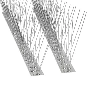 Madárriasztó szalag rozsdamentes acél tartóval, 100 cm, 80 tüske