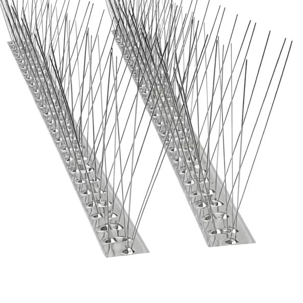 Madárriasztó szalag rozsdamentes acél tartóval, 100 cm, 80 tüske