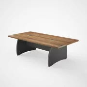 Set Forest Prime &amp; Novaris - Masa de conferinta si Scaun de birou ergonomic, cu picioare de aluminiu