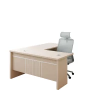 Set complet birou directorial cu dulap lateral și scaun ergonomic – eleganță, funcționalitate și confort premium pentru spațiul tău de lucru.