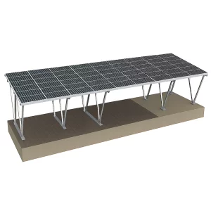 Carport din -aluminiu- pentru 8 mașini (Pachetul nu contine panouri fotovoltaice)