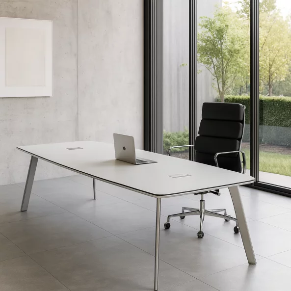 Masă conferinta  , picioare metalice,design modern și elegant ,calitate premium , dimensiuni 2200*1100*750