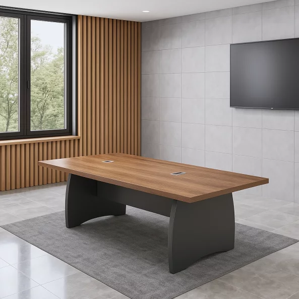 Konferenciaasztal, modern es elegans design, premium minoseg, 2400*1200*750 meretek