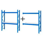 Extensie-Raft profesional pentru depozitare L1000xl600xH2000 , 400 kg - 2 nivele