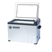 Autós hűtő kompresszorral, Smart Cooler 40L, 12/24 V, LCD kijelzővel és Bluetooth-tal, zöld adóval együtt – ÚJRACSOMAGOLT TERMÉK!