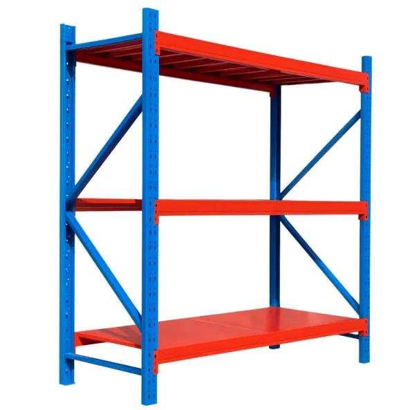 Professzionális tárolópolc – 3 szint – H2000 x Sz600 x M2500, 1500 kg