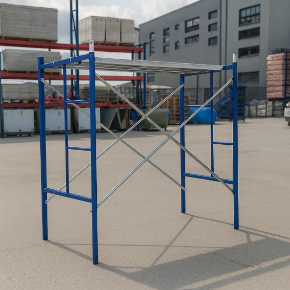 Schela otel 1800 L *1219 l * 1700 h cu 4 diagonale și o platformă