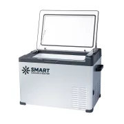 Autós hűtő kompresszorral, Smart Cooler 40l, 12/24 V, LCD kijelzővel és Bluetooth-szal, környezetvédelmi díjjal együtt – ÚJRACSOMAGOLT TERMÉK!