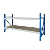 Masa de lucru industriala cu placaj L2000 x D600 x H1000 -200kg/nivel BLUE &amp; WHITE