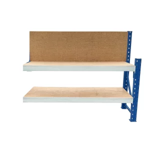 Prelungire pentru masa de lucru industriala cu panou din placaj L1000 x D600 x H1000/1500mm-200kg/nivel BLUE &amp; WHITE