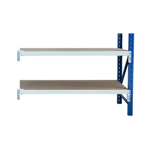 Prelungire pentru masa de lucru industriala cu placaj L1000 x D600 x H1000 mm-200kg/nivel BLUE &amp; WHITE