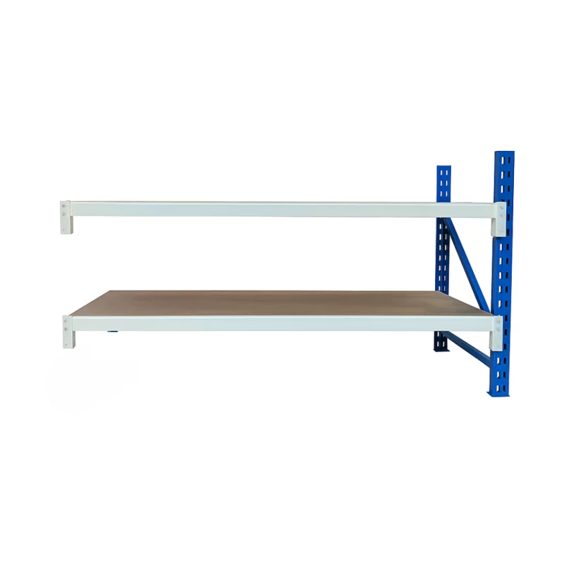 Prelungire pentru masa de lucru industriala cu placaj L2000 x D600 x H1000 mm-200kg/nivel BLUE & WHITE