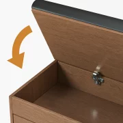 Cipősszekrény paddal – Modern és elegáns design, 100x34x50 cm, barna színben, ideális a rendszerezéshez és kényelemhez