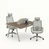 Operatív iroda szett, munkaállomás – 2 munkahely beépített mobil szekrényekkel és ergonomikus, állítható irodai székkel, modern és elegáns design, prémium minőség