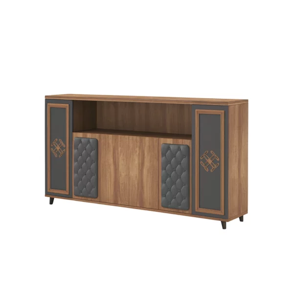Bibliotecă modernă pentru birou-design elegant,dimensiuni W2400*D400*H1250