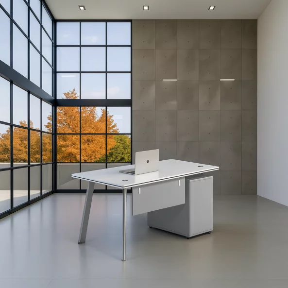 Irodai asztal oldalszekrennyel, modern es elegans design, premium minoseg, 1400*700*750 meretek