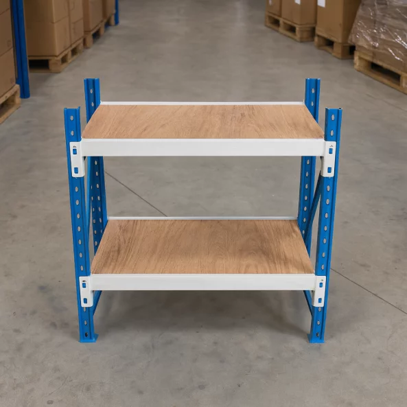 Masa de lucru industriala cu placaj L1000 x D600 x H1000mm-200kg/nivel Blue &amp; White