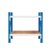 Masa de lucru industriala cu placaj L1000 x D600 x H1000mm-200kg/nivel Blue &amp; White