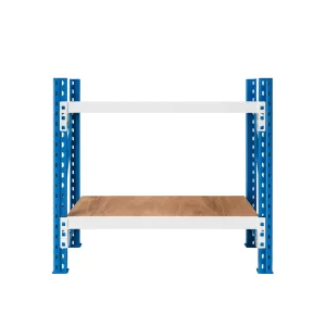 Masa de lucru industriala cu placaj L1000 x D600 x H1000mm-200kg/nivel Blue &amp; White