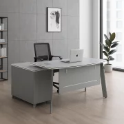 Irodai asztal oldalso szekrennyel, modern es elegans design, premium minoseg, 1600*1400*750 meretek