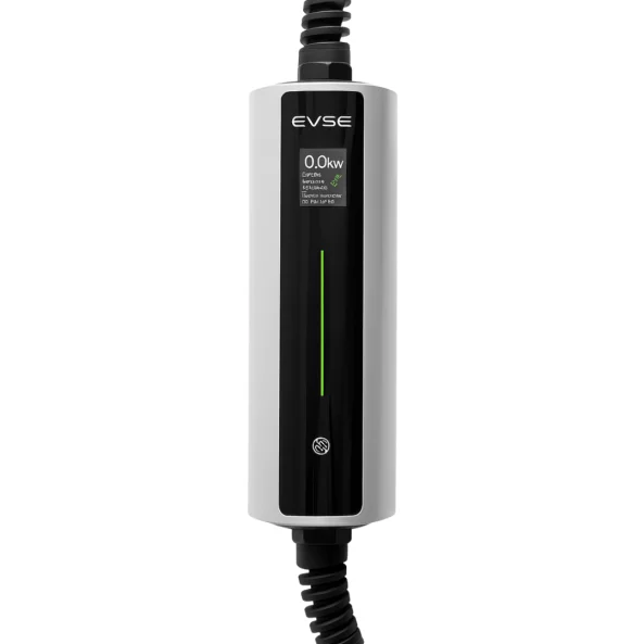 Hordozható, háromfázisú járműtöltő állomás – 22 kW, 32A – Bluetooth és alkalmazáson keresztüli vezérlés