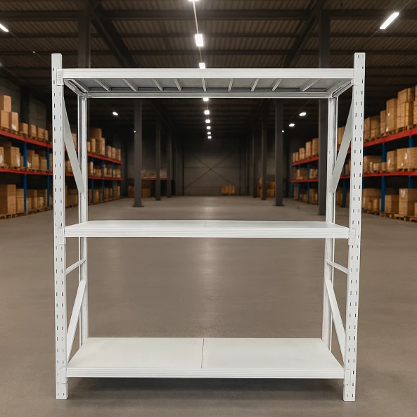 Допълнителен рафт за професионален стелаж 200KG БЯЛ