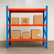 Professzionális tárolópolc – 3 szint – H2000 x Sz600 x M2500, 1500 kg