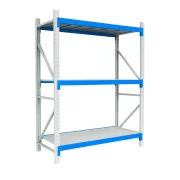 Kiegészítő polclap professzionális állványhoz 200KG – kék (BLUE) keresztgerenda, fehér (WHITE) polc