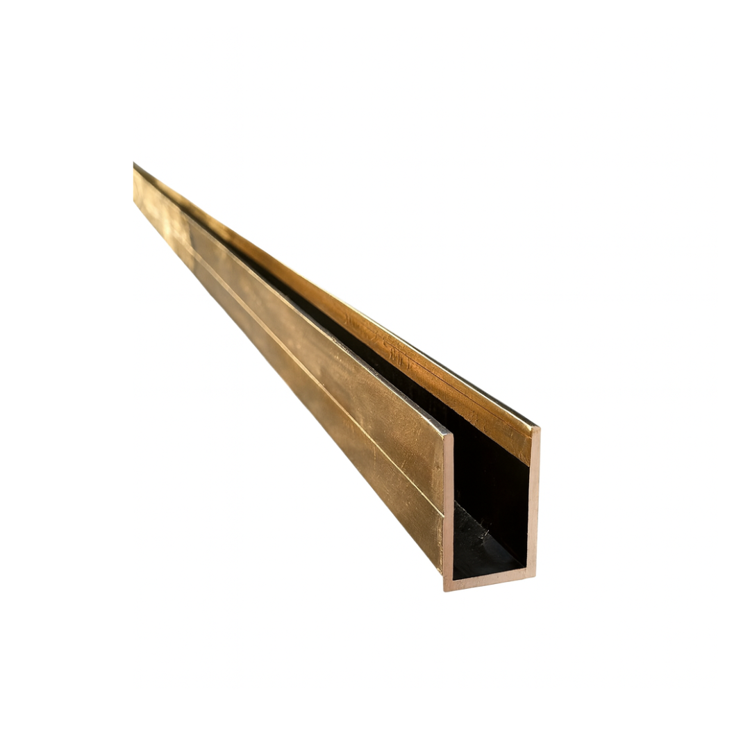 Profil rama aluminiu tip U pentru sticla - Golden 6000*21*13*1.5 ...