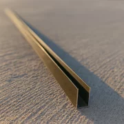 U tipusu aluminium keretprofil uveghez - Arany 6000*27*17*1,5