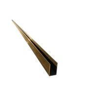 U tipusu aluminium keretprofil uveghez - Arany 6000*27*17*1,5