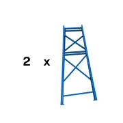 Професионален стелаж за съхранение H2000xL2140xШ600, 1200 кг