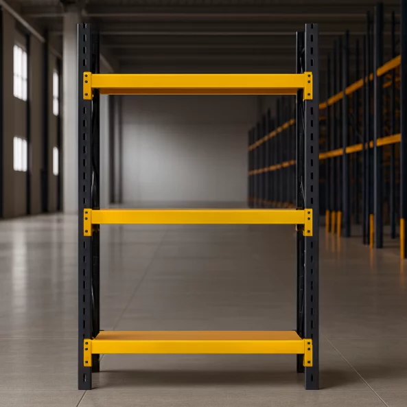 Estante adicional para estantería profesional 200KG – AMARILLO 1000x65mm