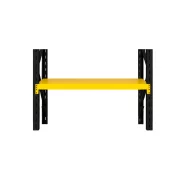 Estante adicional para estantería profesional 200KG – AMARILLO 2000x65mm