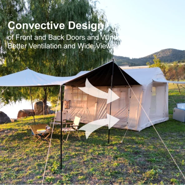 Cort Gonflabil Personalizat cu Logo din Țesătură Oxford 420D – 400x300x235