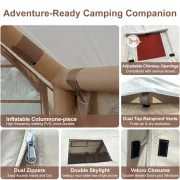 Cort Gonflabil Personalizat din Țesătură Oxford 420D – Confort, Spațiu și Rezistență