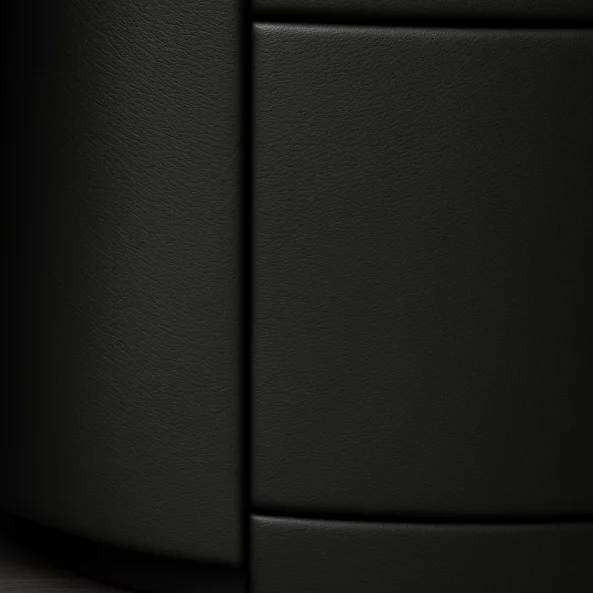 Noptieră Modernă Multifuncțională cu Încărcare Wireless, Iluminare LED și Sistem de Securitate cu Amprentă-BLACK