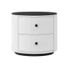 Модерно Многофункционално Нощно Шкафче с Безжично Зареждане, LED Осветление и Система за Сигурност с Пръстов Отпечатък – БЯЛ