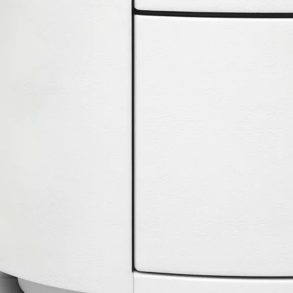 Модерно Многофункционално Нощно Шкафче с Безжично Зареждане, LED Осветление и Система за Сигурност с Пръстов Отпечатък – БЯЛ