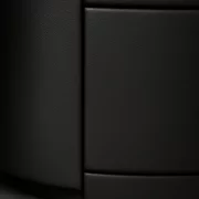 Модерно мултифункционално нощно шкафче с безжично зареждане, RGB LED и заключване с пръстов отпечатък – ЧЕРНО