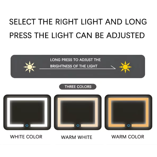 Модерно нощно шкафче с безжично зареждане 15W, LED осветление в 3 цвята и 3 чекмеджета за съхранение – БЯЛО