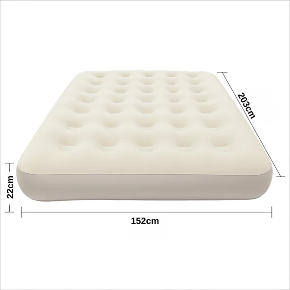 Saltea Gonflabilă de Aer 203 × 152 × 22 cm – Confort Portabil și Ușor de Utilizat