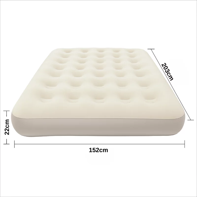 Saltea Gonflabilă de Aer 203 × 152 × 22 cm – Confort Portabil și Ușor de Utilizat