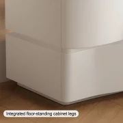 Интелигентно нощно шкафче с LED осветление и 3 чекмеджета – БЯЛО