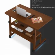 Регулируема маса за лаптоп 60x40x(69-90) см – Орех